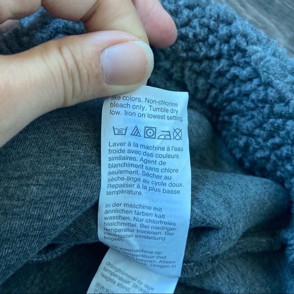 Madewell Oversized Grey Bonded Fleece Cocoon Coat - Picture 12 of 14